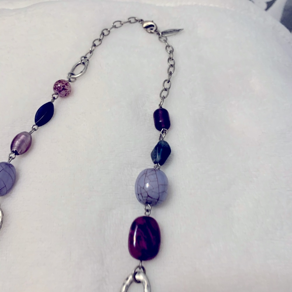 Cold water creek necklace. Beads and metal - Picture 6 of 8